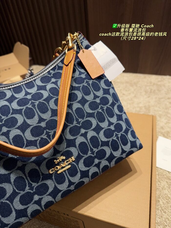 Coach Chloé Wander Bag - Enhanced Edition Monogram And Brown/Black Combination Handheld, Crossbody, Or Shoulder Carry Generous Capacity Zip Closure - Image 7