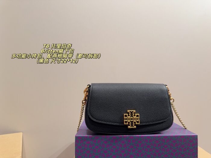 Tory Burch Britten Underarm Bag Multi-Functional Crossbody Bag With Detachable Straps - Image 1