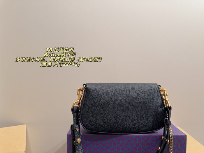 Tory Burch Britten Detachable Strap Multi-Wear Underarm Bag - Capacity Accommodates A Smartphone - Image 2
