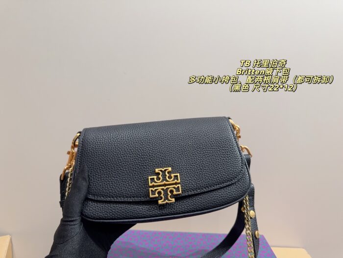 Tory Burch Britten Detachable Strap Multi-Wear Underarm Bag - Capacity Accommodates A Smartphone - Image 3