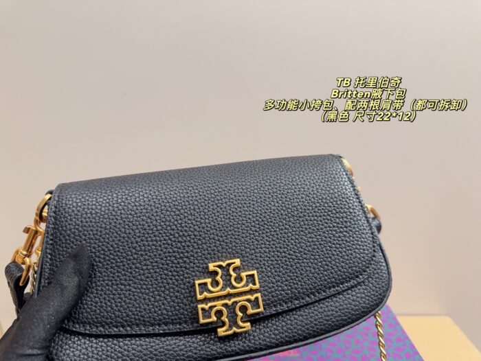 Tory Burch Britten Detachable Strap Multi-Wear Underarm Bag - Capacity Accommodates A Smartphone - Image 5
