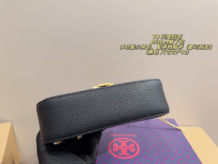 Tory Burch Britten Detachable Strap Multi-Wear Underarm Bag - Capacity Accommodates A Smartphone - Image 8