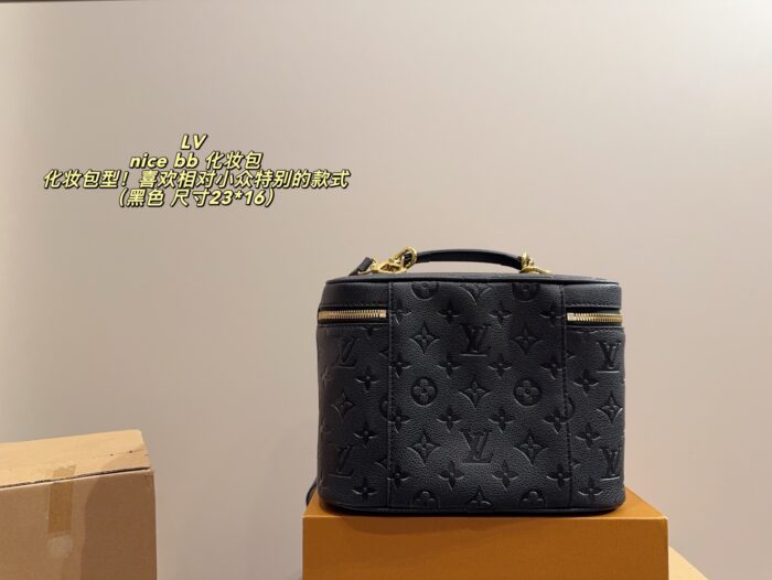 Louis Vuitton Nice Bb Cosmetic Bag With Silk Scarf, Three Carry Options, Metal Chain Strap - Image 2