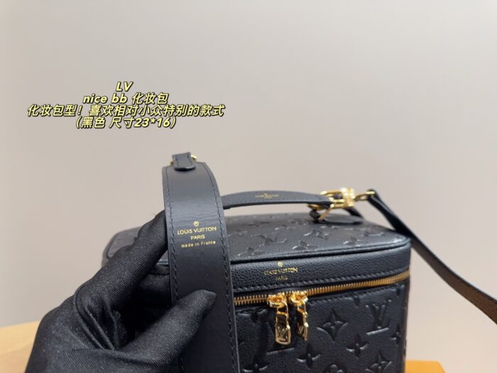 Louis Vuitton Nice Bb Cosmetic Bag With Silk Scarf, Three Carry Options, Metal Chain Strap - Image 5