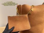 Coach Bucket Bag With Charm Accessory Versatile Bag Elegant Underarm Carry, Handheld Or Crossbody Genuine Cowhide Leather - Image 4