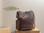 Coach Bucket Bag With Charm Accessory Versatile Bag Elegant Underarm Carry, Handheld Or Crossbody Genuine Cowhide Leather - Image 12