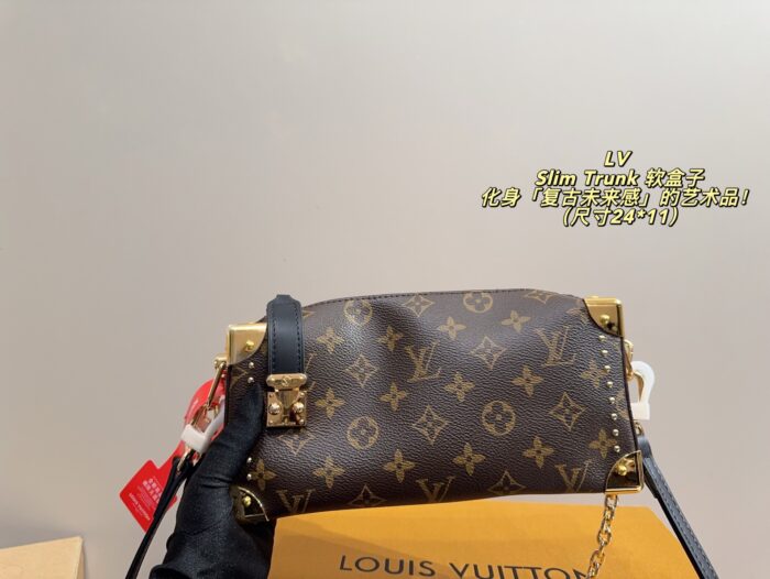 Louis Vuitton Slim Trunk Soft Case Retrofuturistic Artistry Slim, Structured Trunk-Shaped Handbag - Image 3