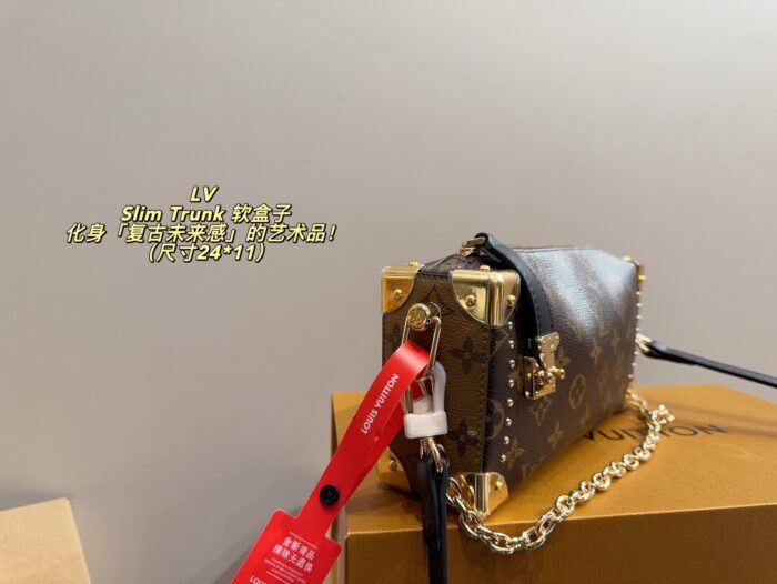 Louis Vuitton Slim Trunk Soft Case Retrofuturistic Artistry Slim, Structured Trunk-Shaped Handbag - Image 4