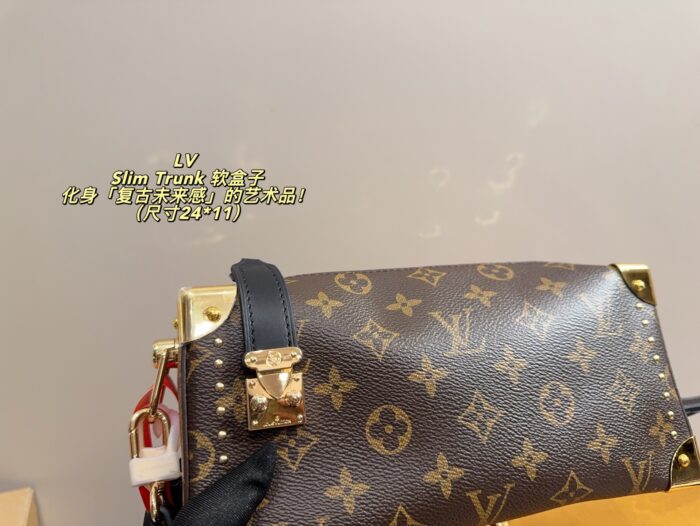 Louis Vuitton Slim Trunk Soft Case Retrofuturistic Artistry Slim, Structured Trunk-Shaped Handbag - Image 6
