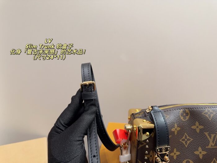 Louis Vuitton Slim Trunk Soft Case Retrofuturistic Artistry Slim, Structured Trunk-Shaped Handbag - Image 7