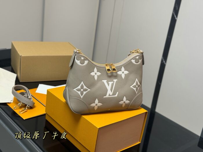 Louis Vuitton New Baguette Vintage Monogram Calfskin Crossbody Bag With Shoulder & Chain Strap - Image 1