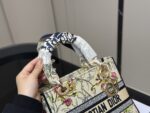 Dior Embroidered Lady Dior Bag Embroidered Wide Shoulder Strap Modern, Casual Elegance - Image 3