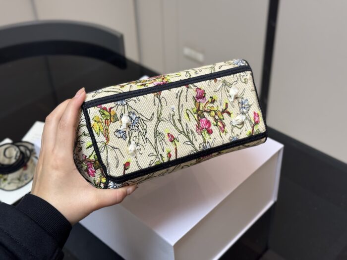Dior Embroidered Lady Dior Bag Embroidered Wide Shoulder Strap Modern, Casual Elegance - Image 9