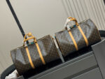 Louis Vuitton Keepall Vintage Floral Art Deco Travel Bag - Image 7