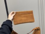 Yves Saint Laurent Niki Supple Bucket Suede Bag Cognac Brown Autumn Edition - Image 4