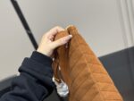 Yves Saint Laurent Niki Supple Bucket Suede Bag Cognac Brown Autumn Edition - Image 5