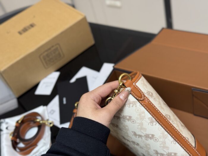 Coach Mini Carriage Bucket Bag Handheld, Single-Strap, Crossbody Adorable, Petite-Friendly Delight - Image 6