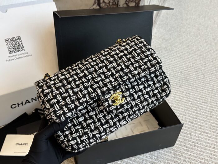 Chanel Cf Series Tweed Bag Authentic Factory-Direct Quality Imported Fabric Meticulously Crafted Details - Image 4