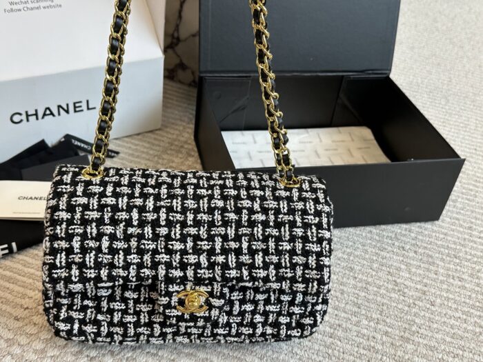 Chanel Cf Series Tweed Bag Authentic Factory-Direct Quality Imported Fabric Meticulously Crafted Details - Image 5