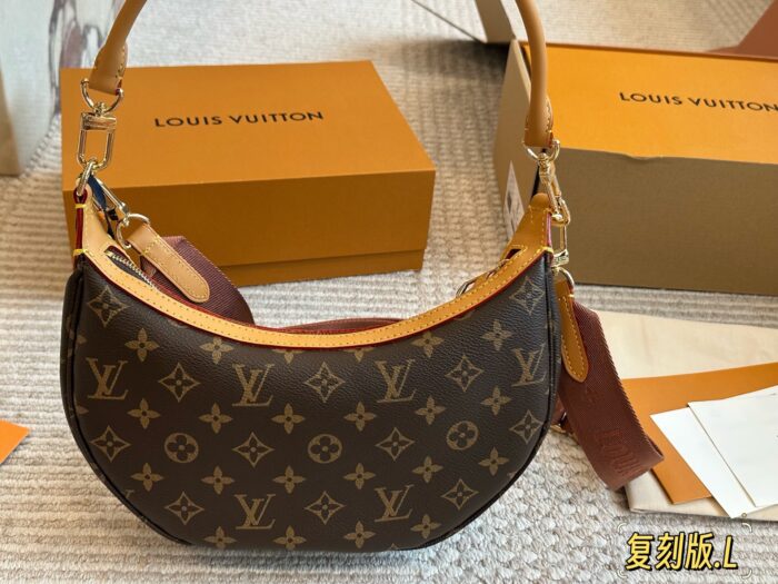 Louis Vuitton Loop Moon Bag With Box - Replica Edition Handheld, Crossbody, Underarm - Multiple Carry Options - Image 5
