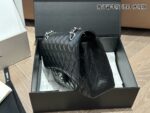 Chanel Cf Series Upgraded Edition Small Grained Calfskin Leather Silver Buckle Bag Complete With Full Packaging - Image 4