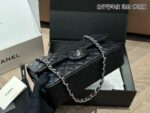 Chanel Cf Series Upgraded Edition Small Grained Calfskin Leather Silver Buckle Bag Complete With Full Packaging - Image 7