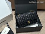 Chanel Cf Series Upgraded Edition Small Grained Calfskin Leather Gold Buckle Bag With Full Packaging