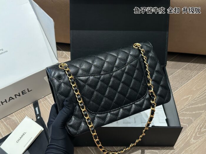 Chanel Cf Series Upgraded Edition Small Grained Calfskin Leather Gold Buckle Bag With Full Packaging - Image 5