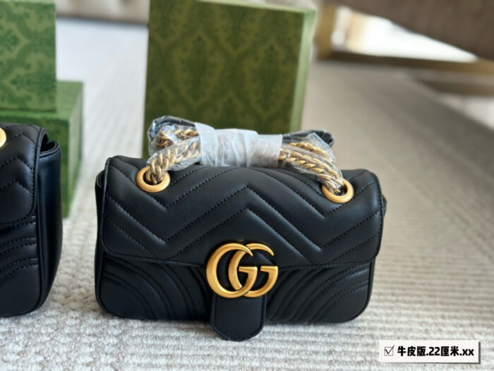Gucci Gg Marmont Calfskin Shoulder Bag - Original Quality Upgrade - Full Packaging Included - Image 3