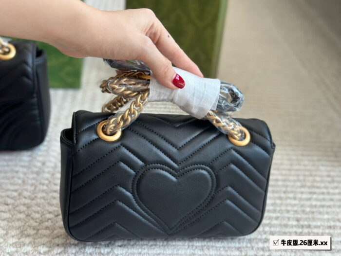 Gucci Gg Marmont Calfskin Shoulder Bag - Original Quality Upgrade - Full Packaging Included - Image 7
