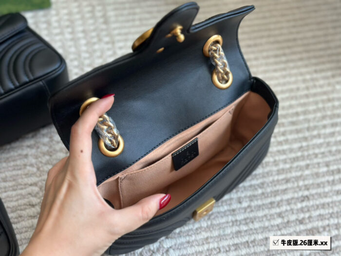 Gucci Gg Marmont Calfskin Shoulder Bag - Original Quality Upgrade - Full Packaging Included - Image 8