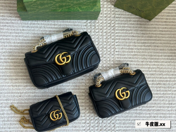 Gucci Gg Marmont Calfskin Shoulder Bag - Original Quality Upgrade - Full Packaging Included - Image 9
