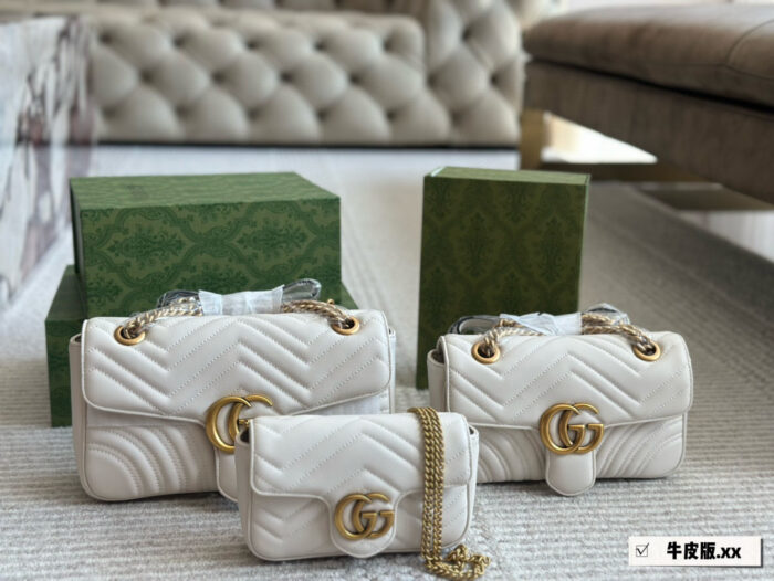 Gucci Gg Marmont Calfskin Shoulder Bag - Original Quality Upgrade - Full Packaging Included - Image 11