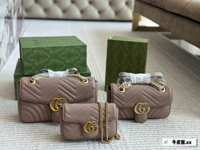 Gucci Gg Marmont Calfskin Shoulder Bag - Original Quality Upgrade - Full Packaging Included - Image 12