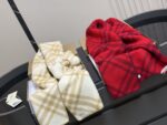 Burberry Cashmere Scarf Reversible Design In Limited-Edition Raspberry Pink Short Pile Wool For Superior Quality - Image 8