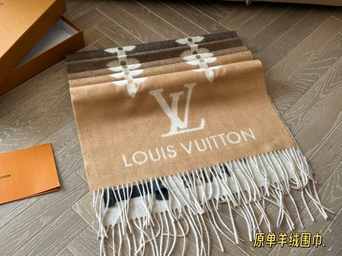 Louis Vuitton 100% Cashmere Classic Scarf Soft, Warm And Effortlessly Versatile - Image 1