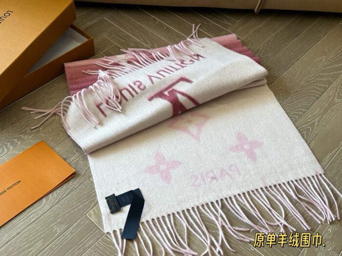Louis Vuitton 100% Cashmere Classic Scarf Soft, Warm And Effortlessly Versatile - Image 6