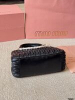 Miu Miu Pendant Pleated Bowling Bag Handheld Versatile, Stylish And Photogenic - Image 5