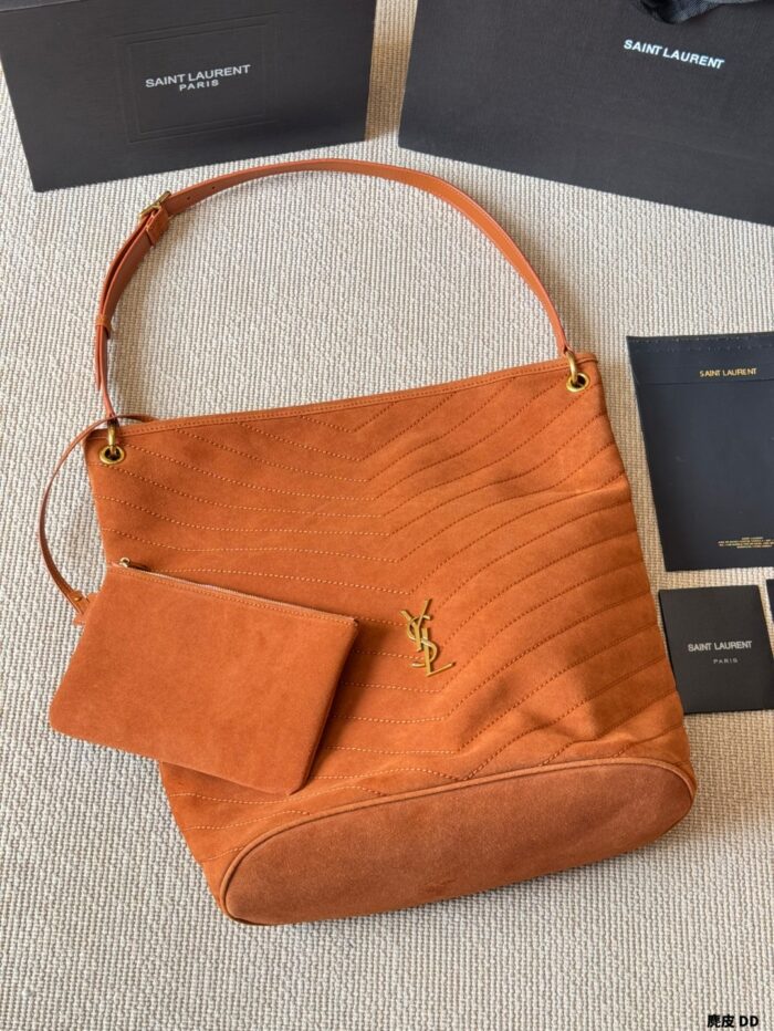 Saint Laurent Niki Series Suede Bucket Bag Retro Texture, Mediterranean Vibe - Image 1