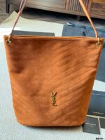 Saint Laurent Niki Series Suede Bucket Bag Retro Texture, Mediterranean Vibe - Image 3