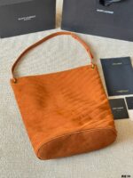 Saint Laurent Niki Series Suede Bucket Bag Retro Texture, Mediterranean Vibe - Image 4