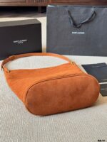 Saint Laurent Niki Series Suede Bucket Bag Retro Texture, Mediterranean Vibe - Image 7