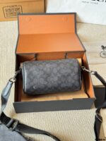 Coach Axel 2-In-1 Men'S Crossbody Bag Classic Monogram, Minimalist Design, Generous Capacity