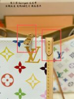 Louis Vuitton White Tri-Colour Carryall Small Size Can Be Worn Crossbody Or Over The Shoulder - Image 3