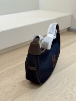 Mlb Crescent Bag Denim Ny Logo Underarm Bag - Image 2