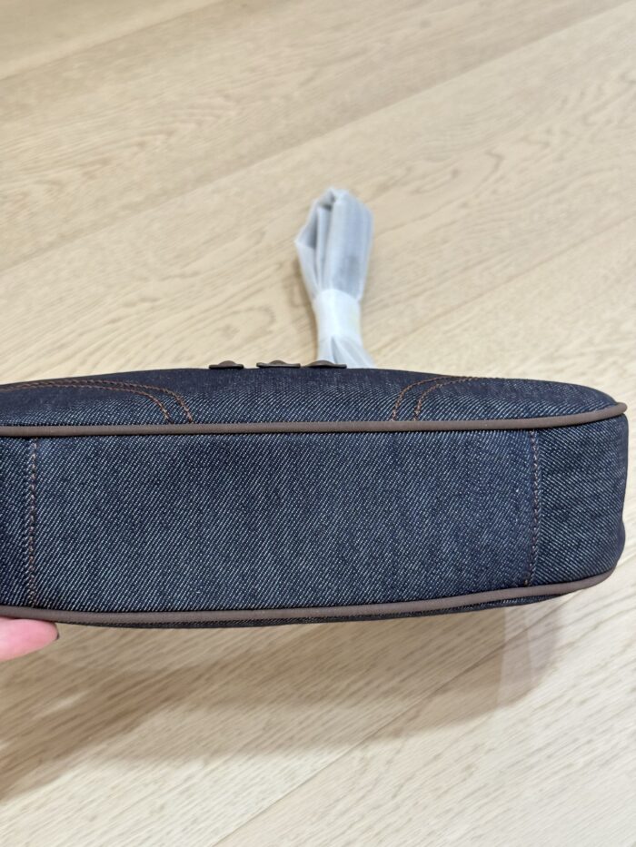 Mlb Crescent Bag Denim Ny Logo Underarm Bag - Image 6