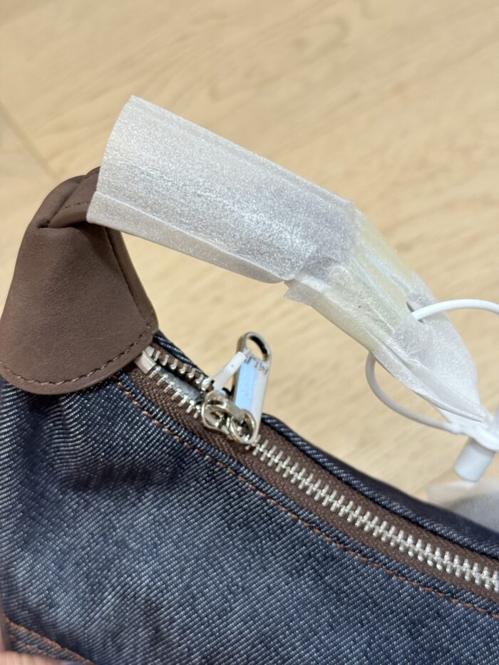 Mlb Crescent Bag Denim Ny Logo Underarm Bag - Image 7