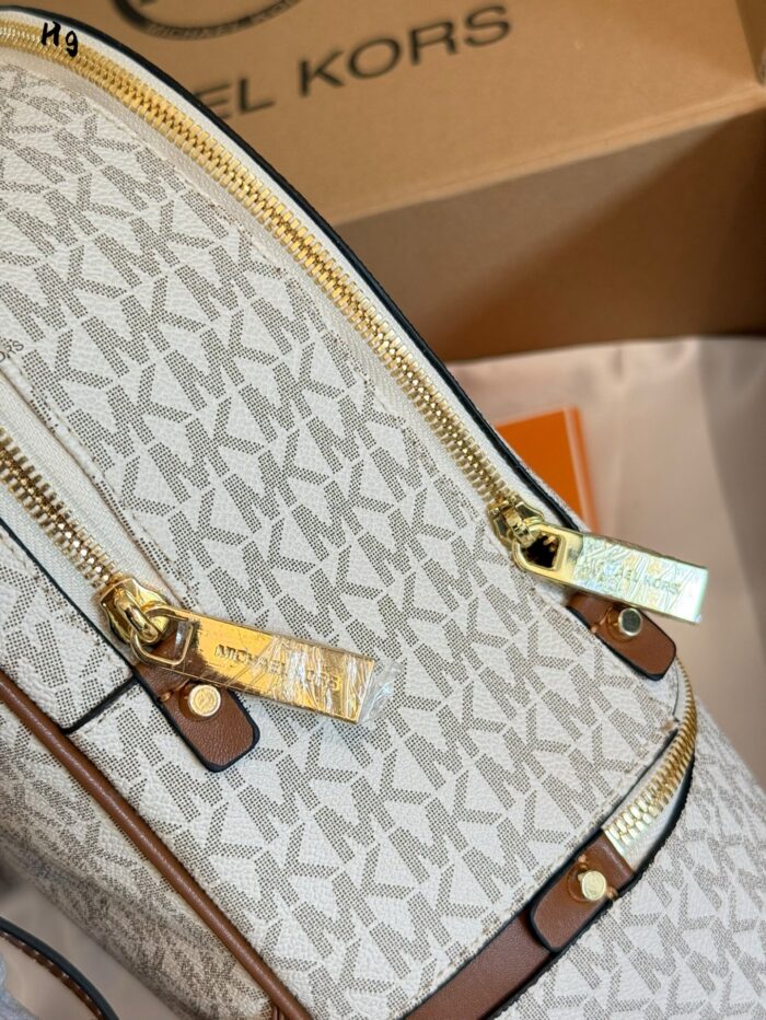 Michael Kors Rhea Zip Colour-Block Logo Print Women'S Backpack - Spacious And Practical - Image 6
