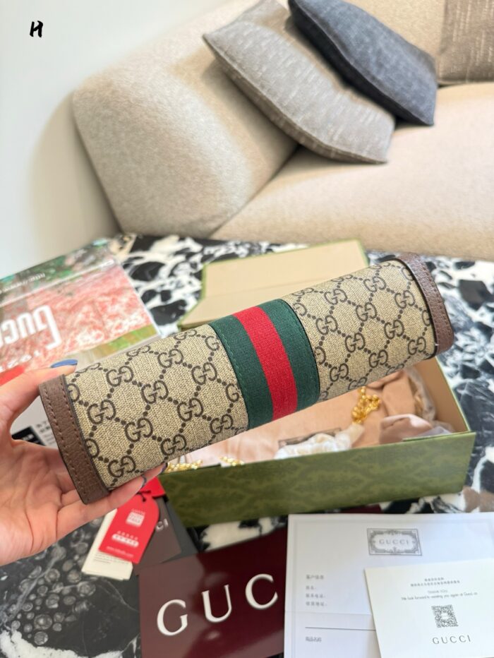 Gucci Horsebit Clip Bag Classic Gg Pattern Design - Image 6