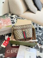Gucci Ophidia Classic Pattern New Silhouette Lightweight Large Capacity Adjustable Strap Bag